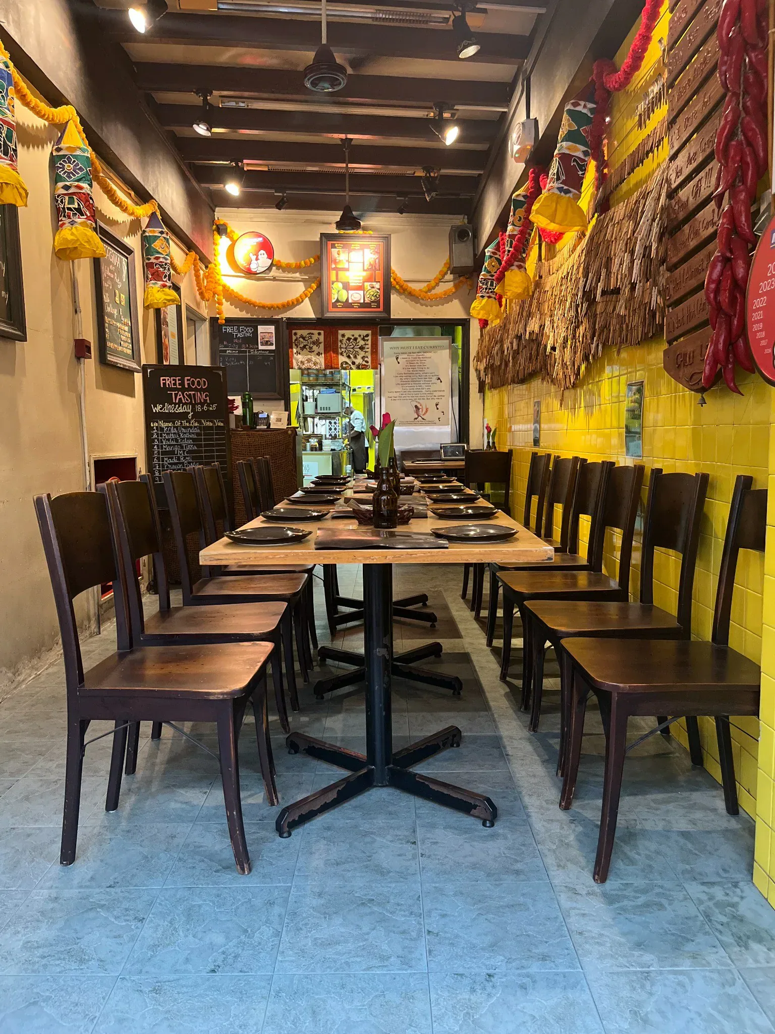 Lagnaa ground floor casual dining long table